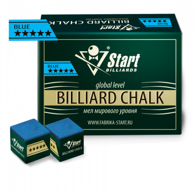 Мел Startbilliards 5 звезд синий (72шт)